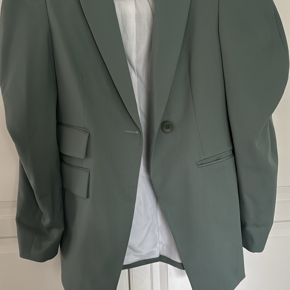 Tibi Cassius blazer in size 4 in dark mint colour - Picture 3 of 8